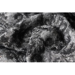 Jacquard baroque noir et gris