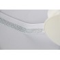 Biais Elastique blanc/argent