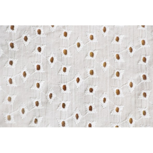 Broderie anglaise Ambroisine blanc