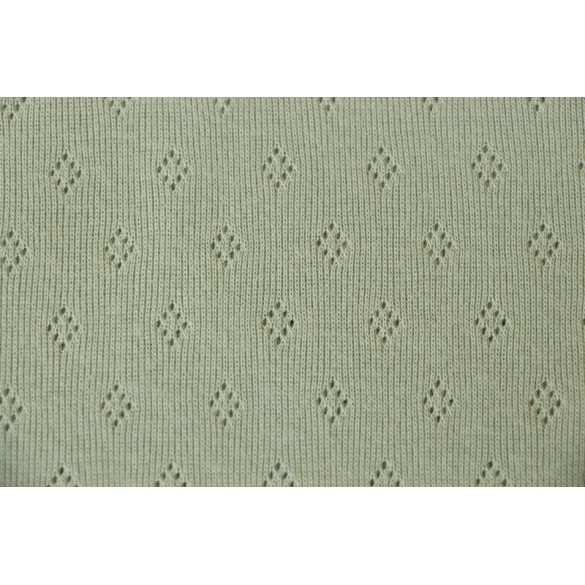 Maille ajourée vert de gris