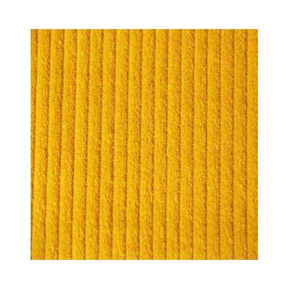Velours grosses côtes jaune