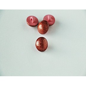 Bouton boule à paillettes cuivrées