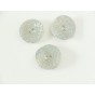 Bouton nacre paillettes argentées 22mm