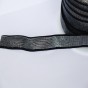 Elastique noir lurex argent 18 mm