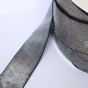 Elastique noir lurex argenté lisse 40 mm