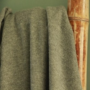 Molleton gris foncé lurex argent
