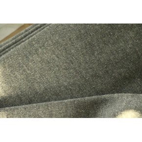 Molleton gris foncé lurex argent