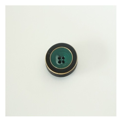 bouton rond vert sapin émaillé bouton rond vert sapin émaillé
