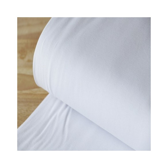 jersey coton bio blanc