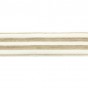 Elastique blancrayures lurex or - 30 mm