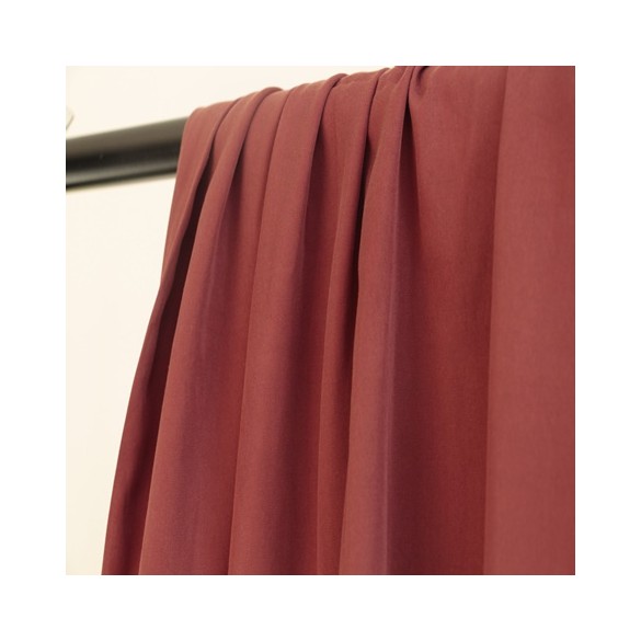 tissu tencel lyocell brique