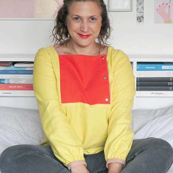 Blouse hana jaune et rouge