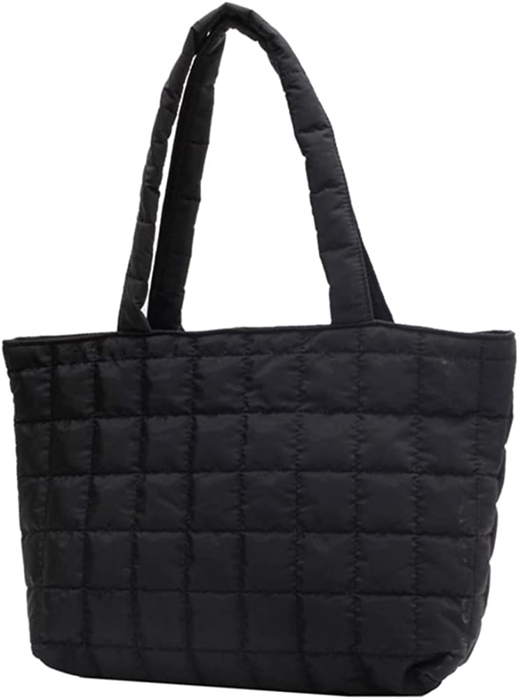 sac a main tissu matelassé noir