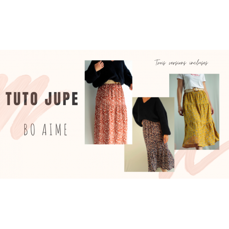 Tuto + défi couture  "La jupe Bo Aime"